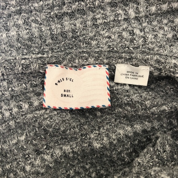 Anthropologie 9-H15 STCL grey cowl neck sweater - Picture 3 of 3
